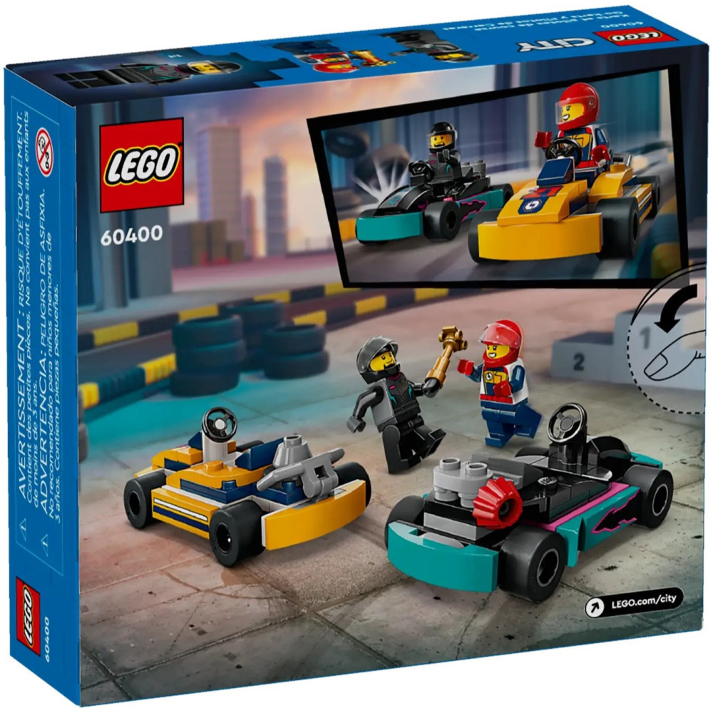 【真心玩】 LEGO 60400 城市 卡丁車和賽車手 Go-Karts and Race Drivers 現貨 高雄-細節圖6