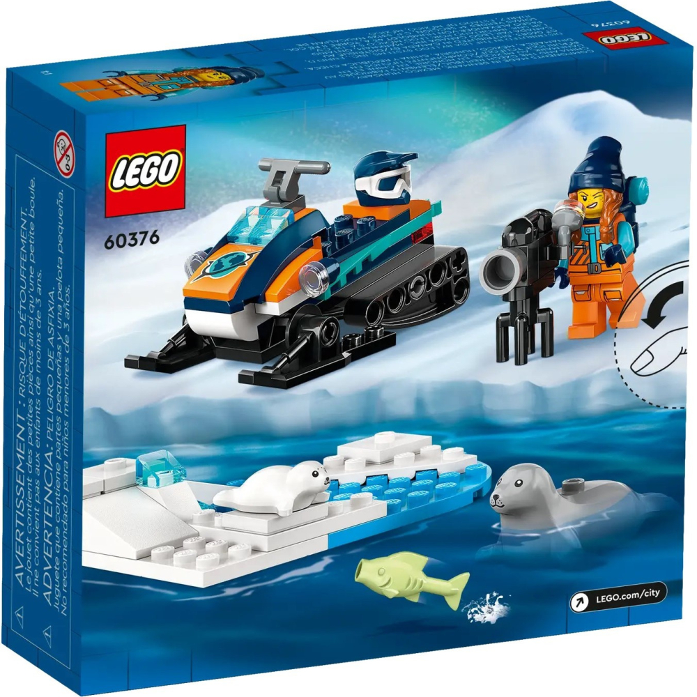 【真心玩】 LEGO 60376 城市 北極探險家雪上摩托車 現貨 高雄-細節圖4