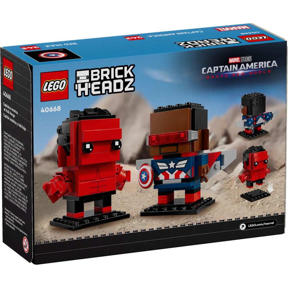 【真心玩】 LEGO 40668 大頭 美國隊長和紅浩克 現貨 高雄-細節圖5