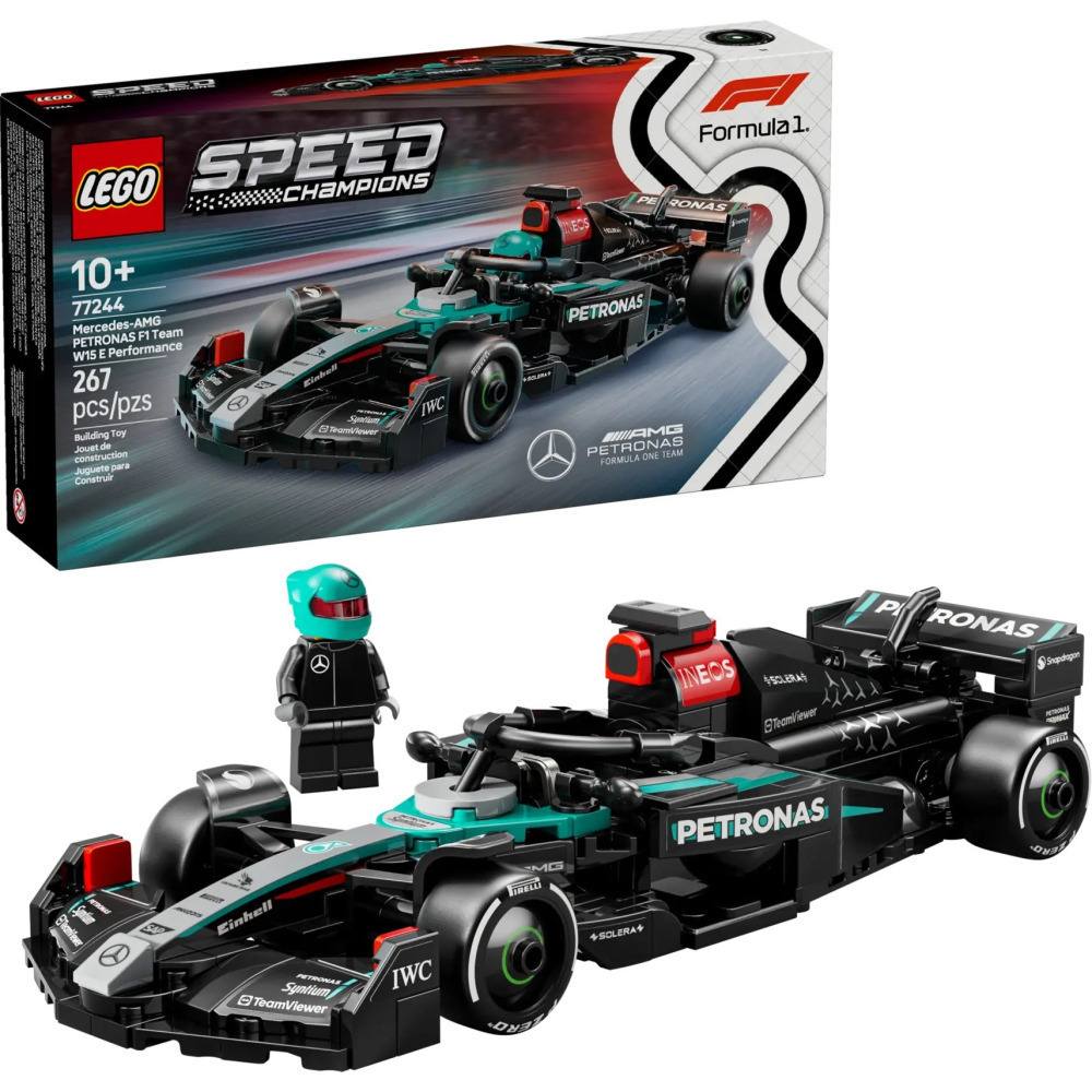 用券549含運 【真心玩】 樂高 LEGO 77244 極速賽車 賓士 Mercedes-AMG W15 F1 高雄-細節圖2