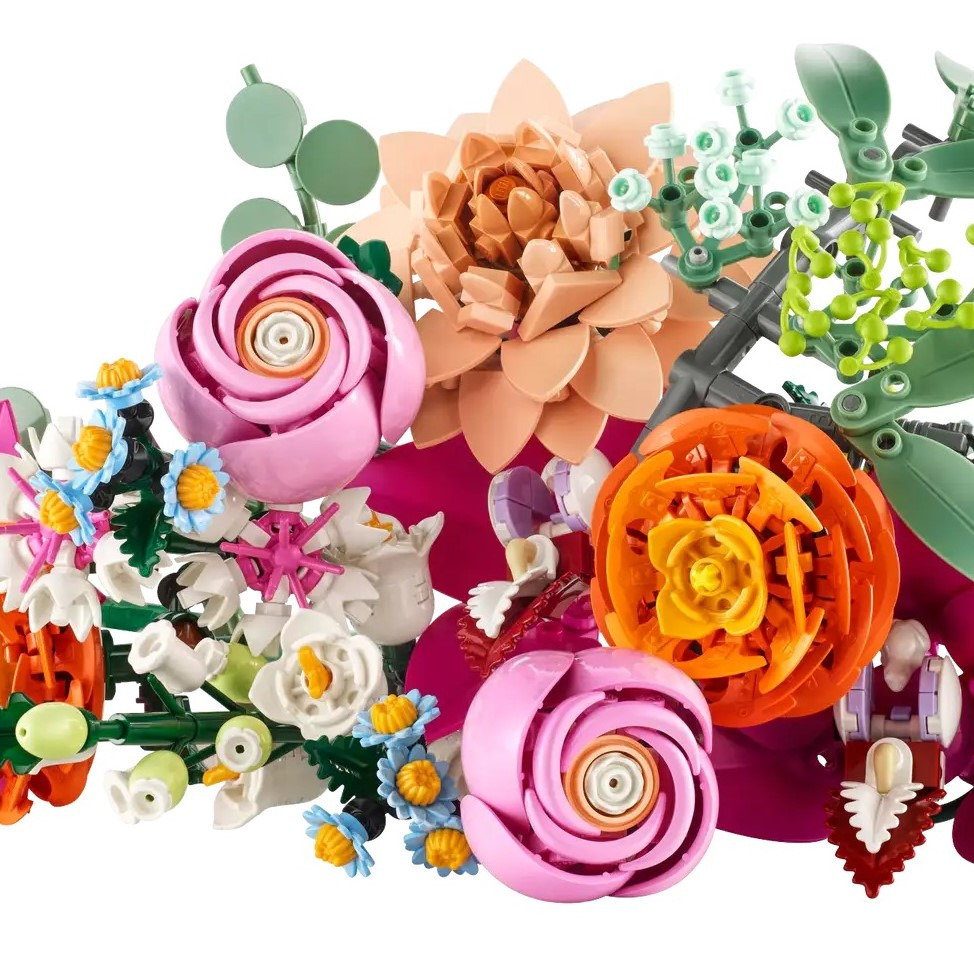 【真心玩】 LEGO 10342  Botanical 優雅粉紅花束 現貨 高雄-細節圖2