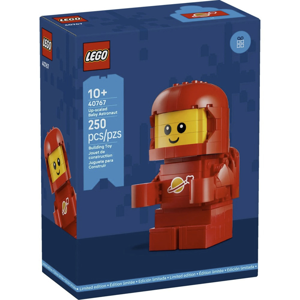 【真心玩】 LEGO 40767  放大版太空寶寶 紅 Up-Scaled Baby Astronaut 現貨 高雄-細節圖2