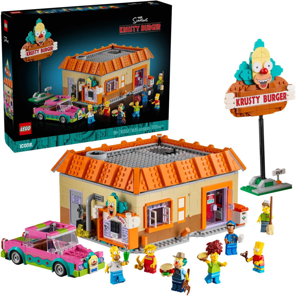 【真心玩】 樂高 LEGO 10352  Icons 辛普森：小丑漢堡店 Krusty Burger 現貨 高雄-細節圖4