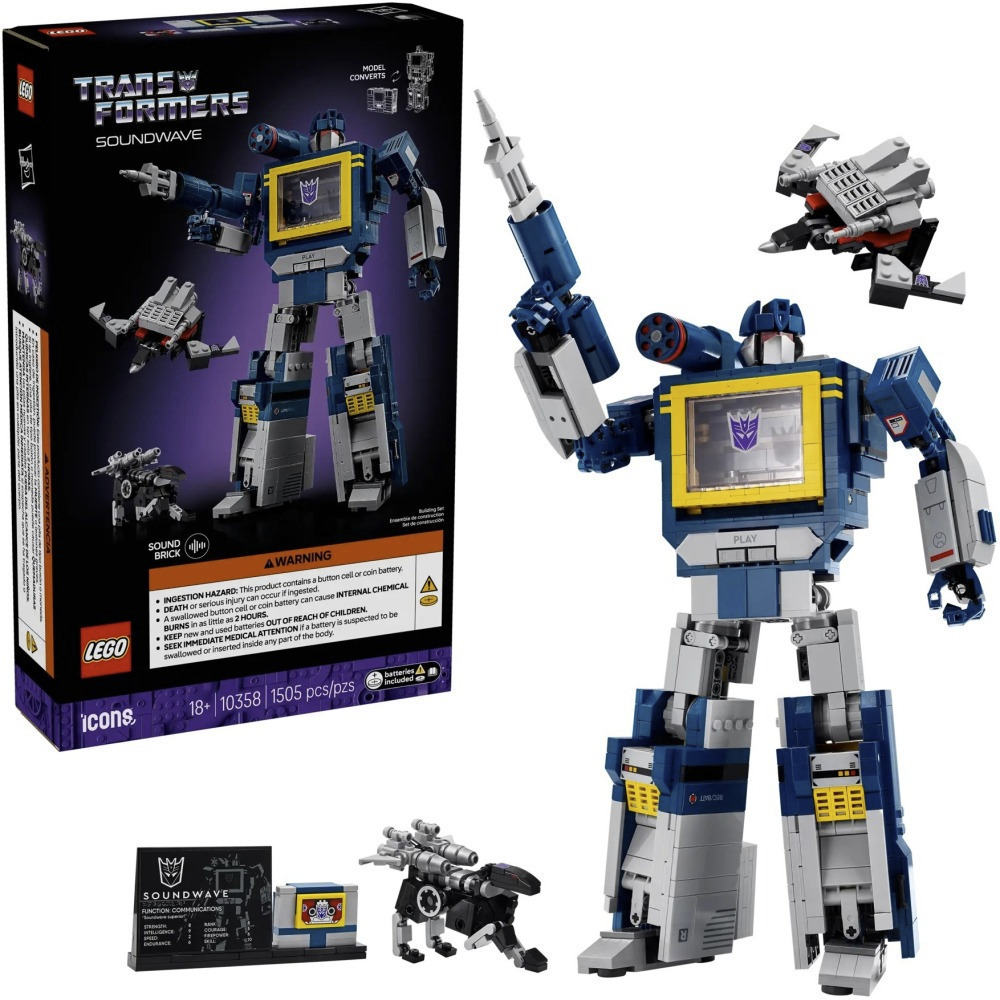 【真心玩】 LEGO 10358 Icons Transformers：音波 現貨 高雄-細節圖2