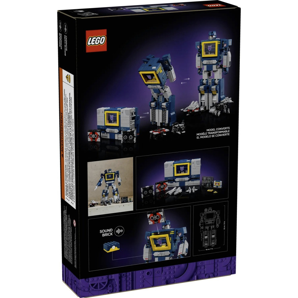 【真心玩】 LEGO 10358 Icons Transformers：音波 現貨 高雄-細節圖8