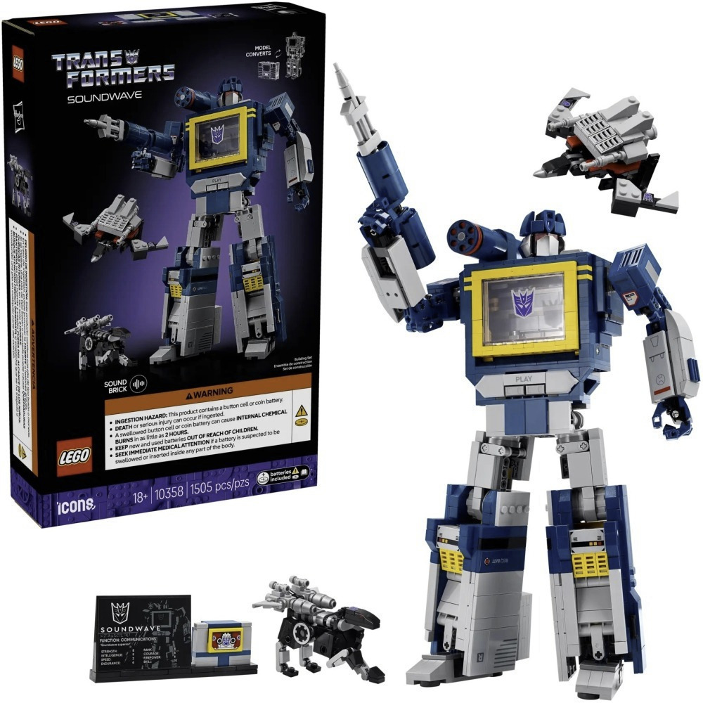 【真心玩】 樂高 LEGO 10358 Icons Transformers：音波 現貨 高雄-細節圖2