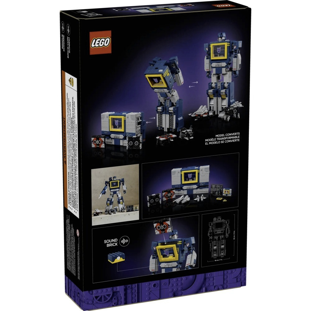 【真心玩】 樂高 LEGO 10358 Icons Transformers：音波 現貨 高雄-細節圖8