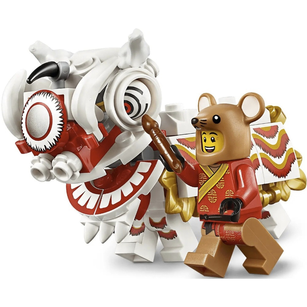 【真心玩】 樂高 LEGO 80104 其他 新年 舞獅 Lion Dance 老鼠人 現貨 高雄-細節圖3