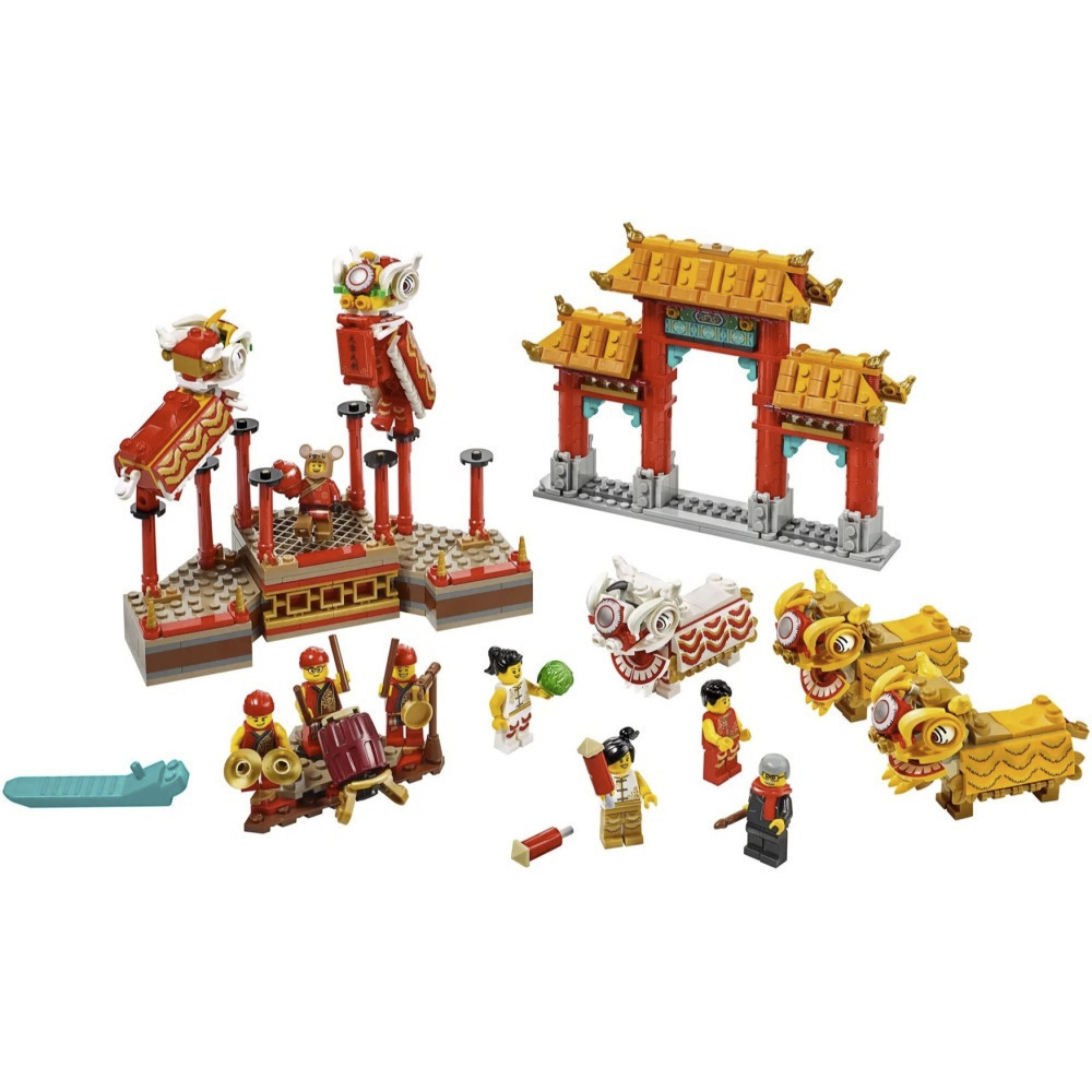 【真心玩】 樂高 LEGO 80104 其他 新年 舞獅 Lion Dance 老鼠人 現貨 高雄-細節圖5