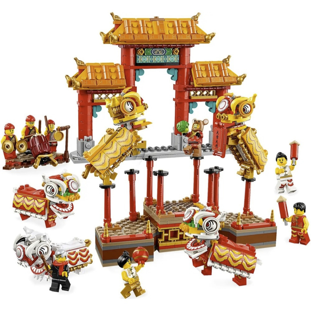 【真心玩】 樂高 LEGO 80104 其他 新年 舞獅 Lion Dance 老鼠人 現貨 高雄-細節圖6