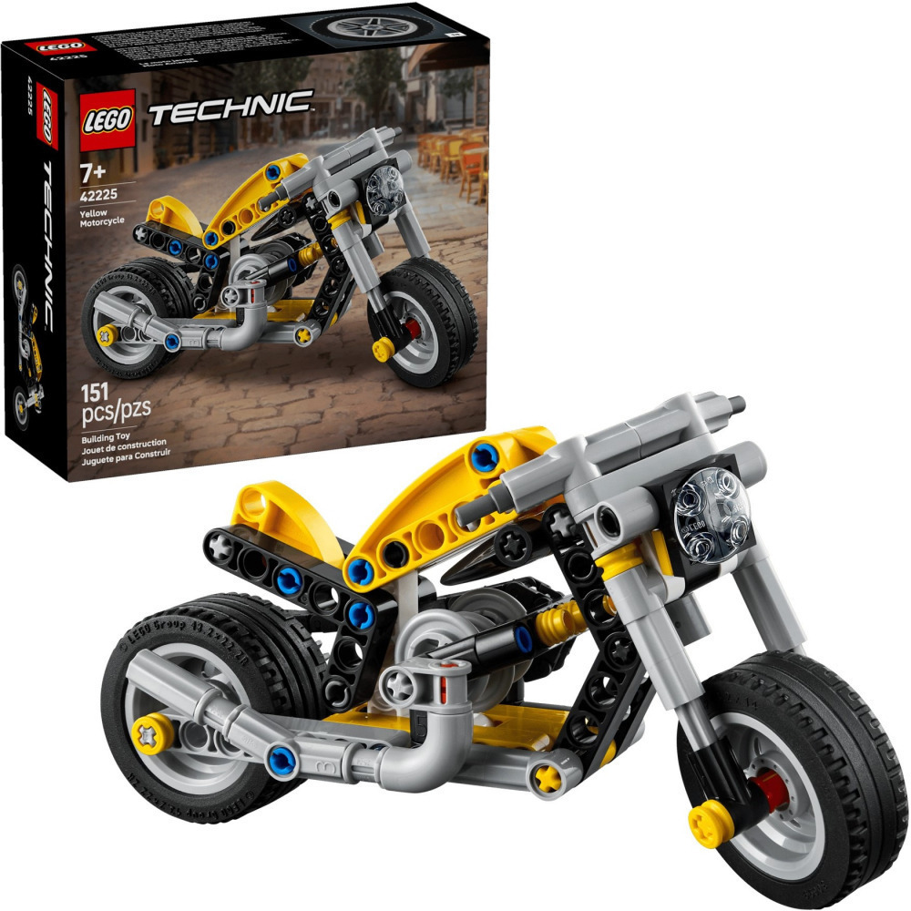【真心玩】 樂高 LEGO 42225 科技 黃色摩托車 現貨 高雄-細節圖3