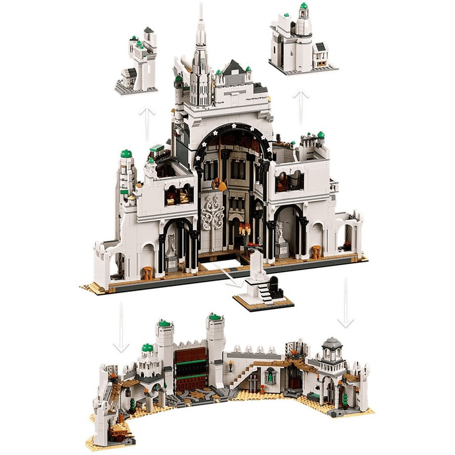 用券16800 6/3 【真心玩】 樂高 LEGO 11377  Icons 魔戒：米那斯提力斯 高雄-細節圖4