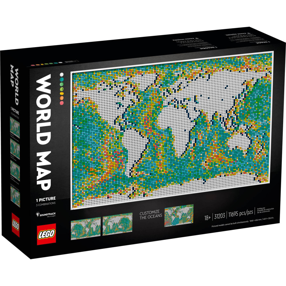 【真心玩】 樂高 LEGO 31203 藝術 世界地圖 World Map 現貨 高雄-細節圖4