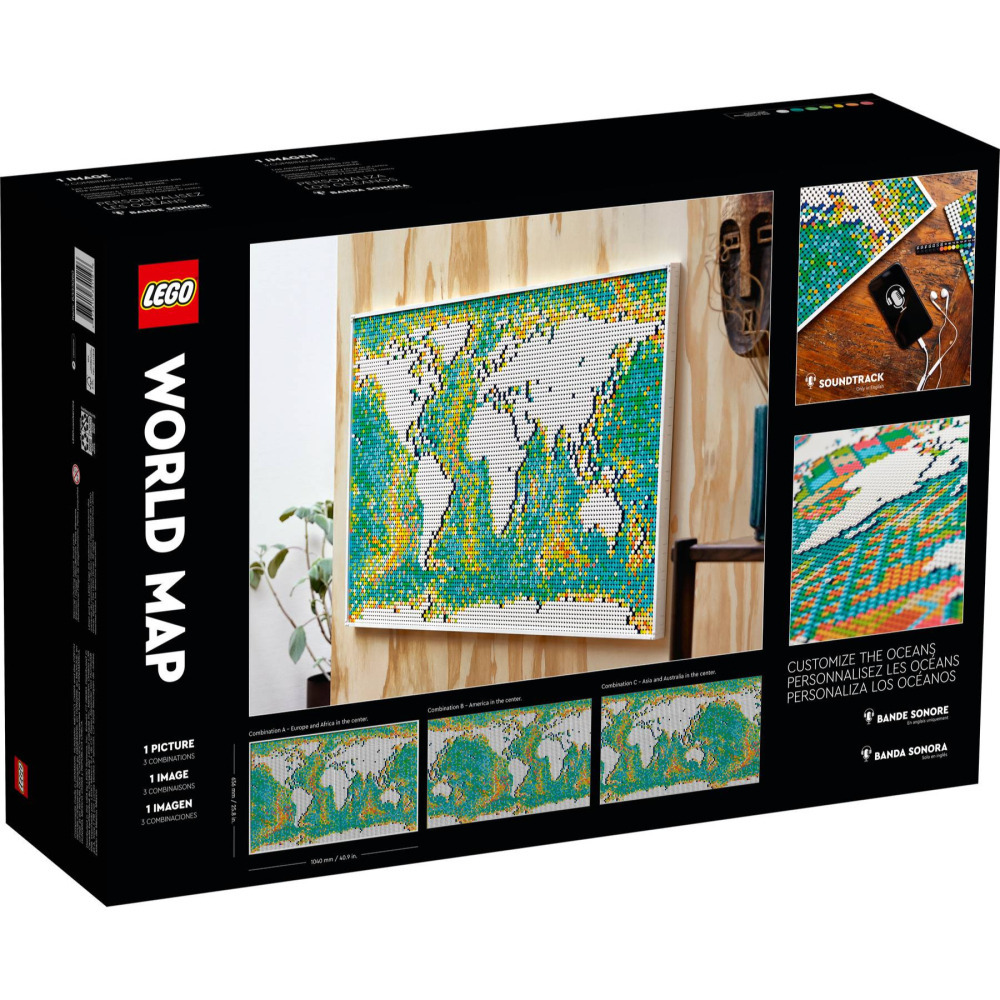 【真心玩】 樂高 LEGO 31203 藝術 世界地圖 World Map 現貨 高雄-細節圖8