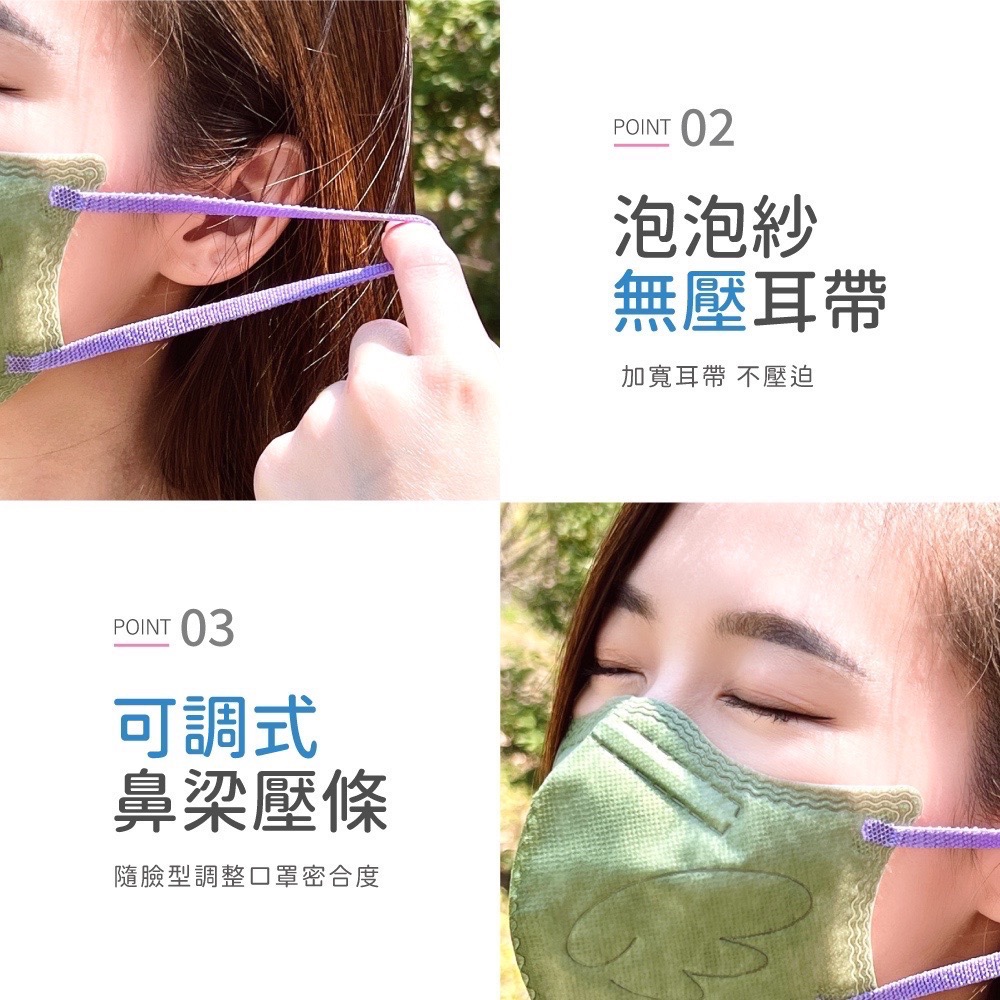 【HC浩城】“官方直售” 涼感3D口罩 1秒變小臉 醫療級 台灣製 KN95 涼感內層  20片/盒 單片-細節圖5