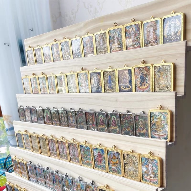 現貨🔺木質 階梯展示架 直播擺攤 店面陳列 飾品耳環 髮飾 水晶 佛牌 打火機 卡片 手機殼 紙膠帶 公仔展示架 收納架-細節圖2