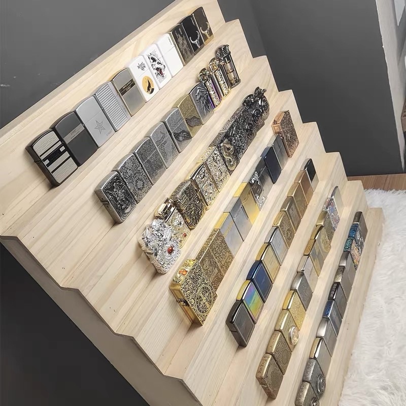 現貨🔺木質 階梯展示架 直播擺攤 店面陳列 飾品耳環 髮飾 水晶 佛牌 打火機 卡片 手機殼 紙膠帶 公仔展示架 收納架-細節圖5