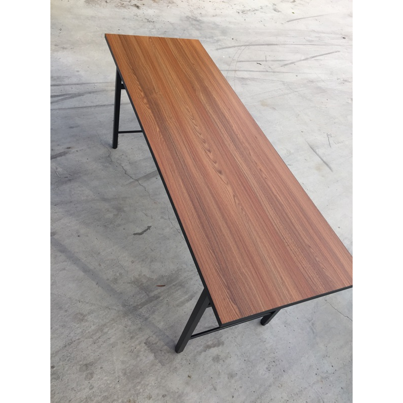 全新 現貨實木桌 工廠直營 成本價  耐重桌 多功能折疊桌 木紋桌子 會議桌 長桌 補習班桌 美甲桌-細節圖3