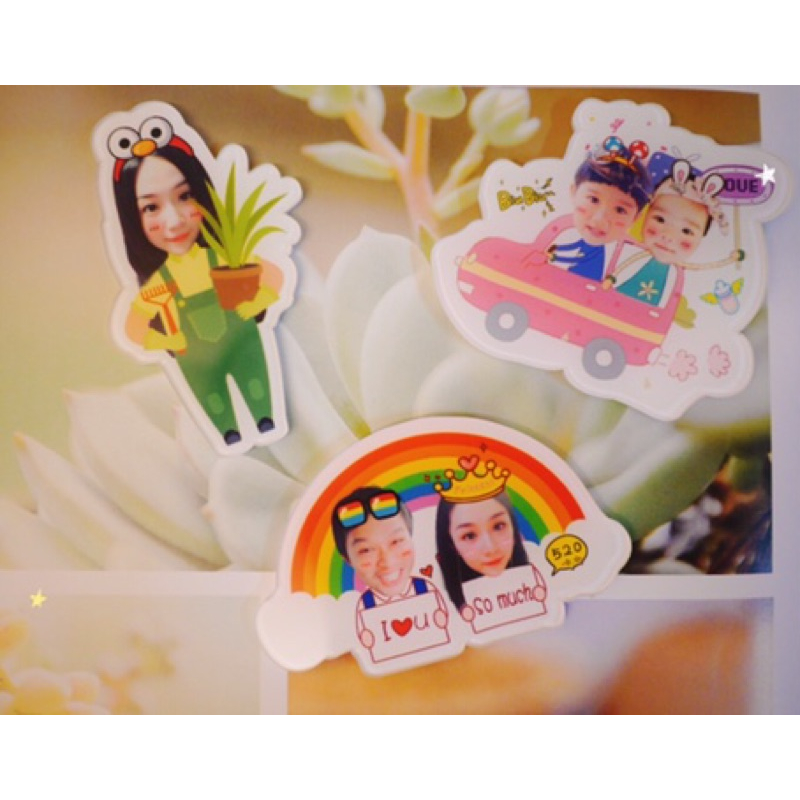 實拍❤️客製化 照片 冰箱貼 磁鐵 情人節禮物 生日 寶寶訂製專屬 寶寶照片 情侶 夫妻 閨蜜 寵物 紀念禮物-細節圖2