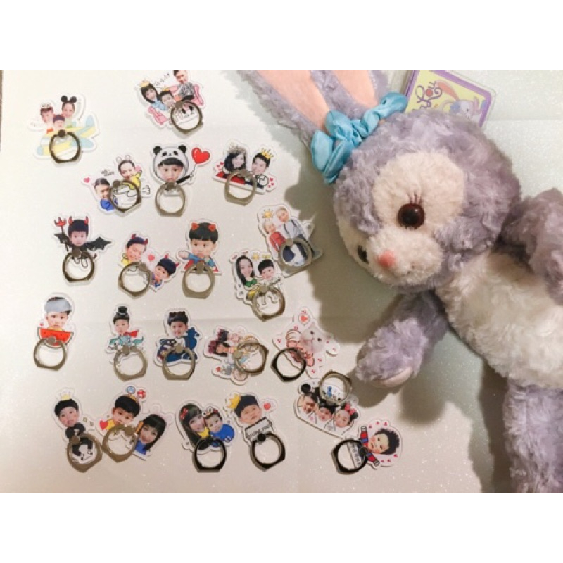 實拍❤️客製化照片手機支架 指環 寶寶照片 情侶 夫妻 閨蜜 寵物 紀念禮物-細節圖5