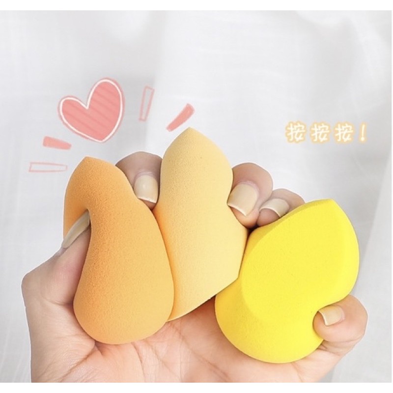 現貨 4個入 盒裝 馬卡龍色 美妝蛋 葫蘆海綿 粉撲 氣墊彩妝蛋乾濕兩用化妝用具-細節圖6