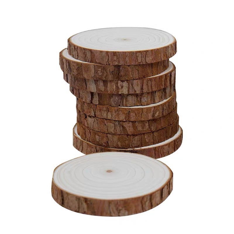 現貨🔺木質 精緻飾品展示 木片年輪 原木片木頭貼裝飾背景牆實木片材料手工-細節圖2