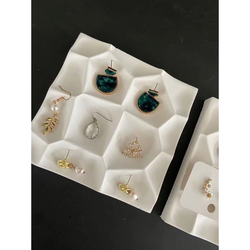 現貨 首飾展示架 石膏擺件 擺攤陳列 耳環飾品戒指托盤 拍照道具-細節圖6