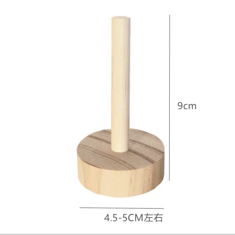 現貨 木質の大腸髮圈 髮束髮繩展示架 兒童髮飾 首飾 膠帶 收納架 桌面收納-細節圖7