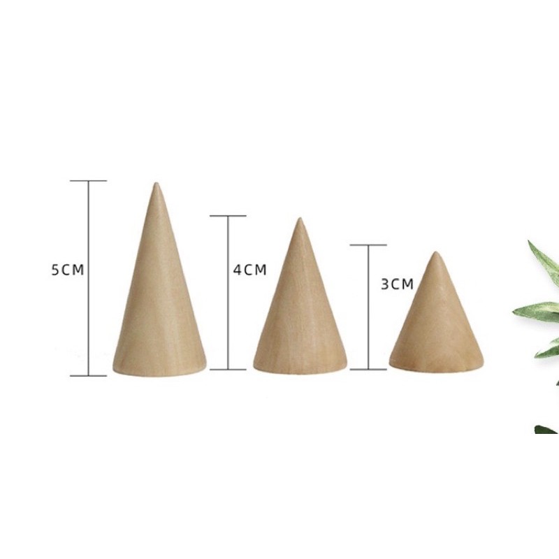 現貨 三個一套 實木 戒指展示架 戒指架 錐型戒指托 飾品 珠寶拍照道具 擺攤-細節圖3