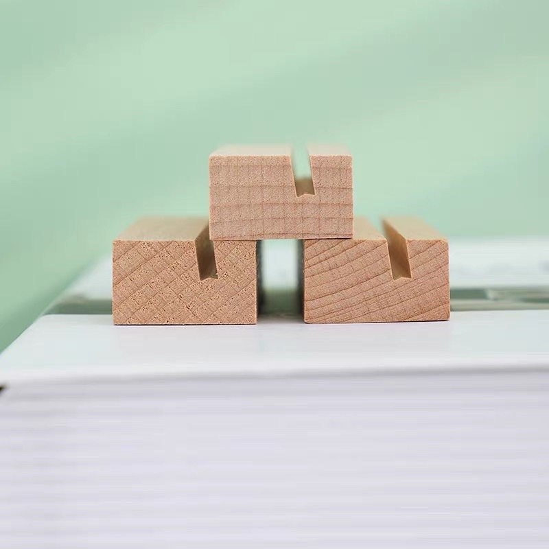 現貨 原木卡片底座 名片夾 照片夾 桌面留言夾 明信片夾 耳環展示 飾品架-細節圖2