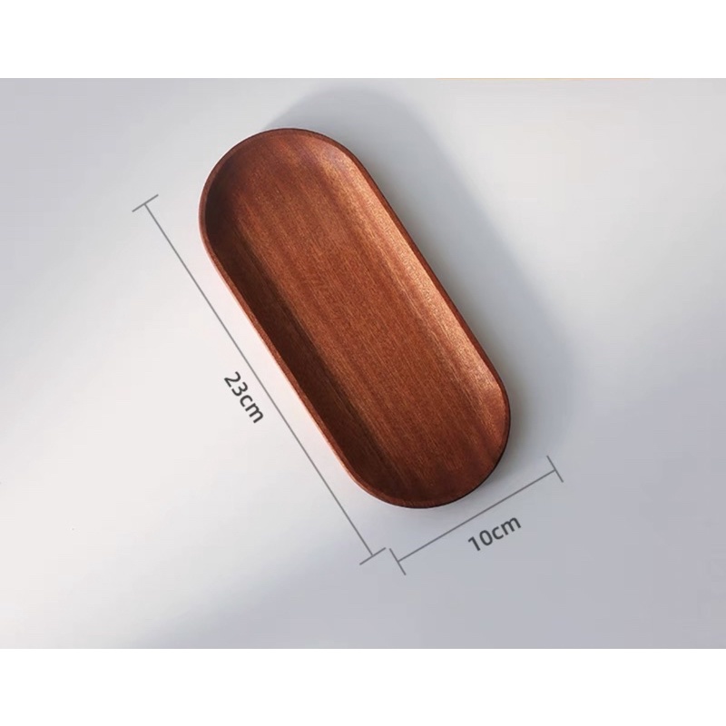 現貨🔺多尺寸 櫸木 木質托盤 實木 首飾收納 托盤 ins 拍照道具 裝飾擺件 攝影背道具 擺攤道具 木頭盤子 甜點盤-細節圖7