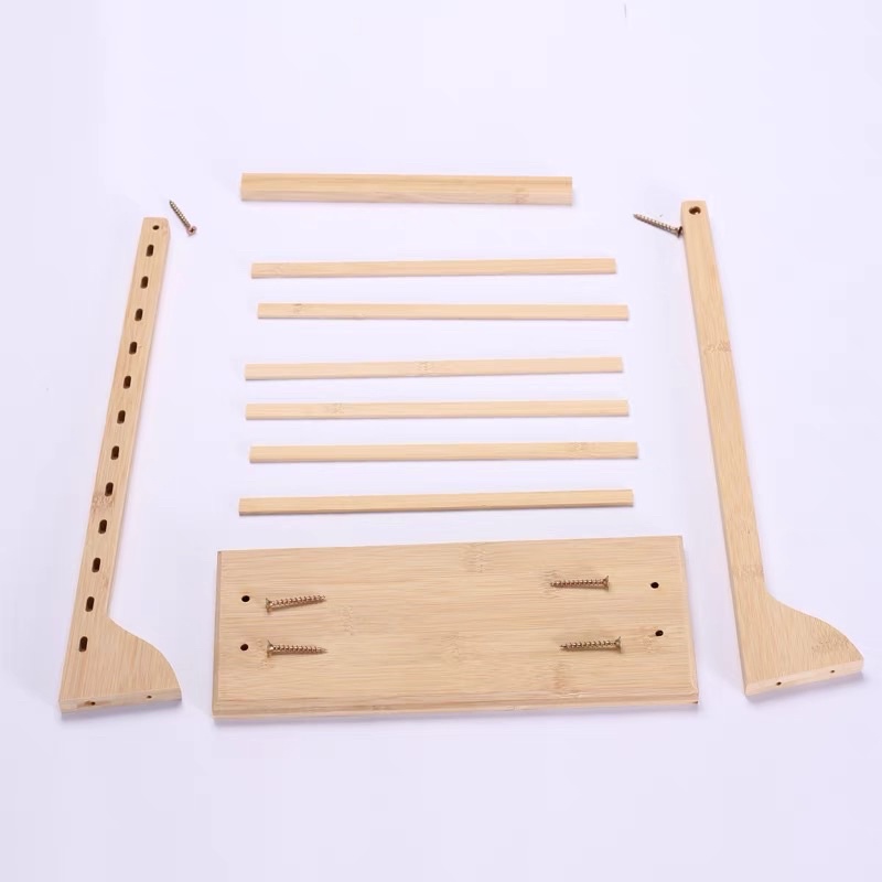 現貨🔺竹製 六層 耳環展示架 竹木 飾品直播耳飾 耳釘掛架 陳列架子擺攤首飾架 拍照道具 飾品收納 桌面收納 耳環架子-細節圖7