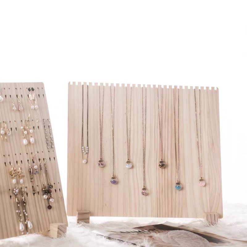 現貨🔺實木項鍊展示架 耳環展示架 飾品擺攤道具 項鍊架 飾品收納 項鍊收納 木頭架子-細節圖5