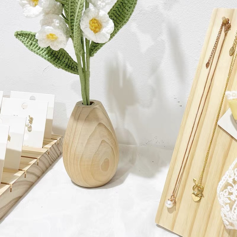 現貨🔺實木花瓶 手環手鍊展示架 乾燥花花瓶 收納 櫥窗陳列 展示 拍攝道具 拍照背景 假花-細節圖4