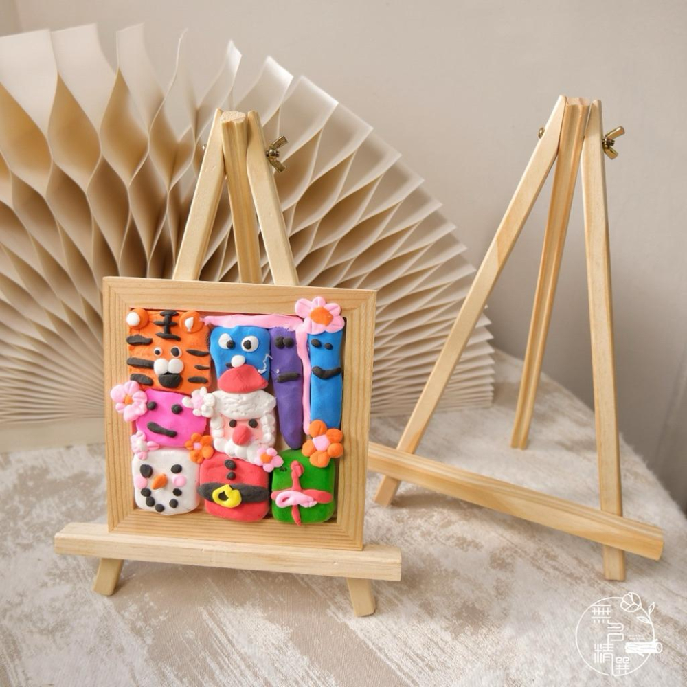 現貨🔺木質特大畫架｜可折疊｜作品展示架｜畫框木架｜桌面支架 相框手機支架 美術作品 油畫架 幼兒園作品展示架 畫架-細節圖5