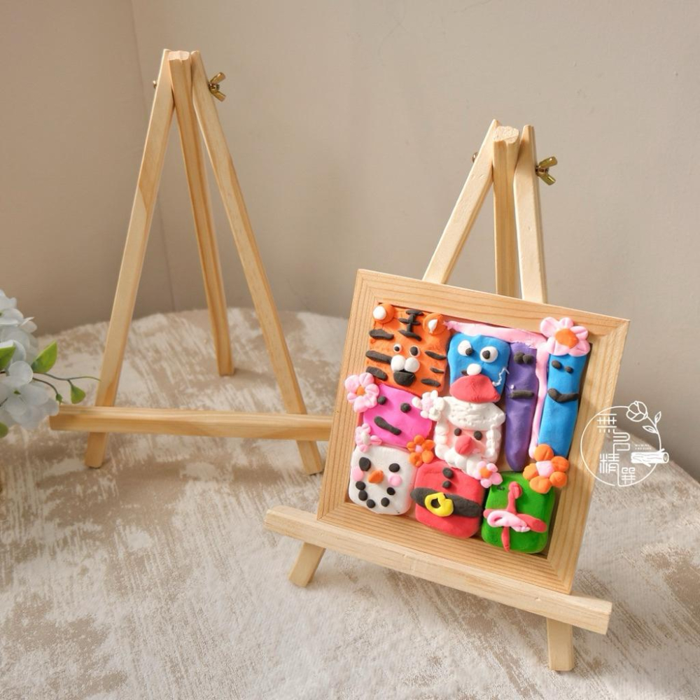 現貨🔺木質特大畫架｜可折疊｜作品展示架｜畫框木架｜桌面支架 相框手機支架 美術作品 油畫架 幼兒園作品展示架 畫架-細節圖6