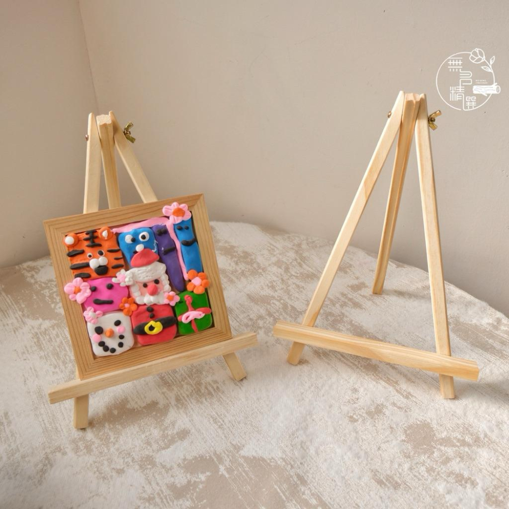 現貨🔺木質特大畫架｜可折疊｜作品展示架｜畫框木架｜桌面支架 相框手機支架 美術作品 油畫架 幼兒園作品展示架 畫架-細節圖7