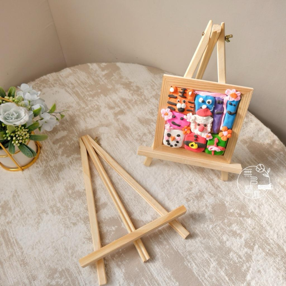 現貨🔺木質特大畫架｜可折疊｜作品展示架｜畫框木架｜桌面支架 相框手機支架 美術作品 油畫架 幼兒園作品展示架 畫架-細節圖9