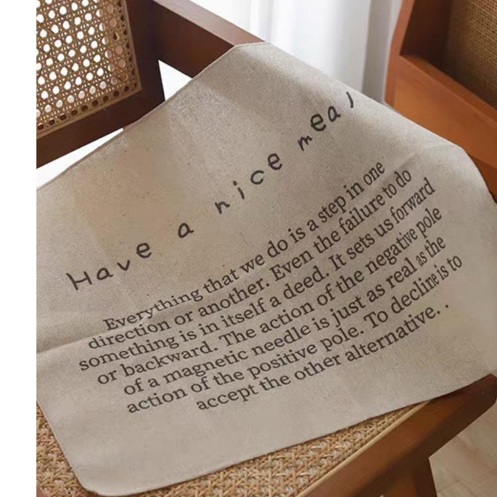 現貨🔺掛畫裝飾布｜麻布｜韓風 英文字母 ins花 桌布｜背景布 掛布｜拍照背景｜臥室佈置 軟裝搭配 牆壁裝飾 氛圍感-細節圖4