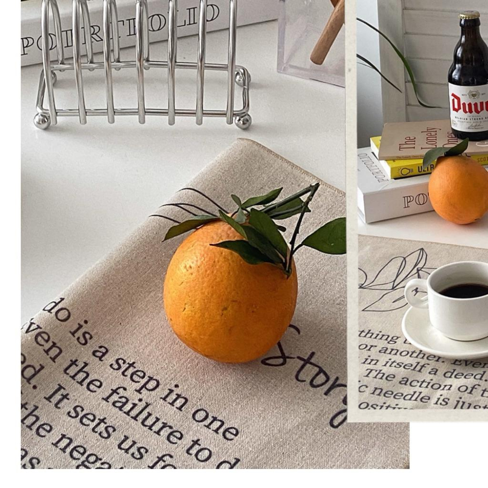 現貨🔺掛畫裝飾布｜麻布｜韓風 英文字母 ins花 桌布｜背景布 掛布｜拍照背景｜臥室佈置 軟裝搭配 牆壁裝飾 氛圍感-細節圖5