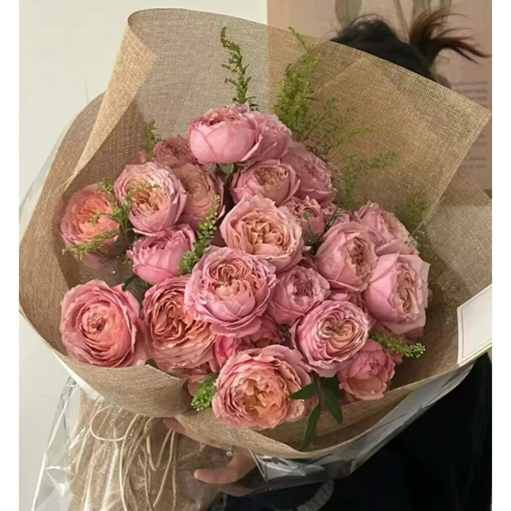 現貨🔺韓式亞麻布｜整捲 大捲 48cm×450cm 花束包裝材料｜禮品包裝紙｜禮盒包裝｜花束包裝紙 diy 花藝材料-細節圖3