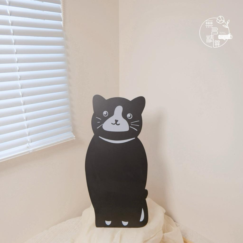 現貨🔺桌上型 喵喵黑板｜造型手寫黑板｜咖啡廳告示牌 市集擺攤小物 桌上留言板 價格告示牌 標價 黑板 廣告立牌-細節圖2