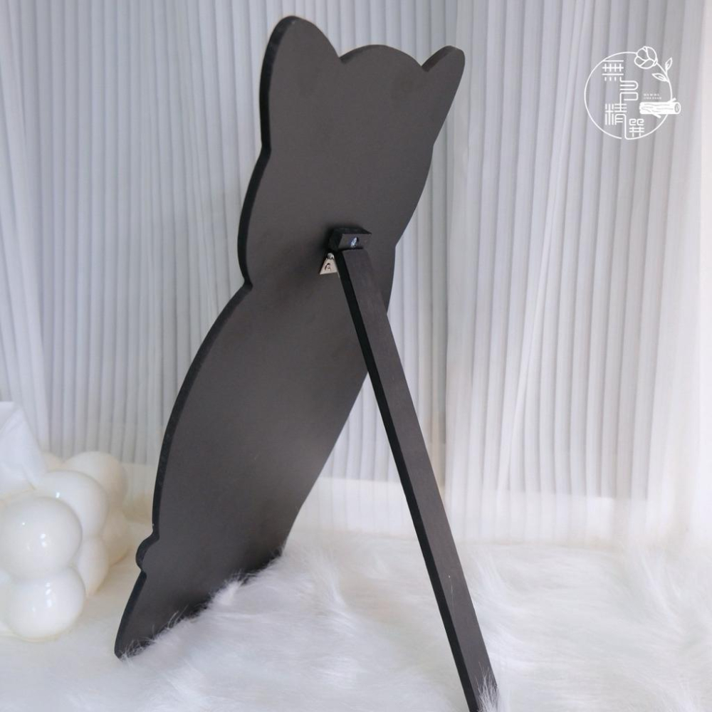 現貨🔺桌上型 喵喵黑板｜造型手寫黑板｜咖啡廳告示牌 市集擺攤小物 桌上留言板 價格告示牌 標價 黑板 廣告立牌-細節圖4