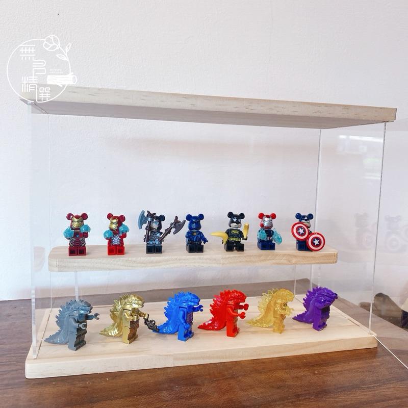 現貨🔺有門壓克力收納盒 盲盒收納 展示架 保養品 防塵 透明 展示櫃 公仔收納 小櫥櫃 木質 玩具收納 壓克力盒子-細節圖4