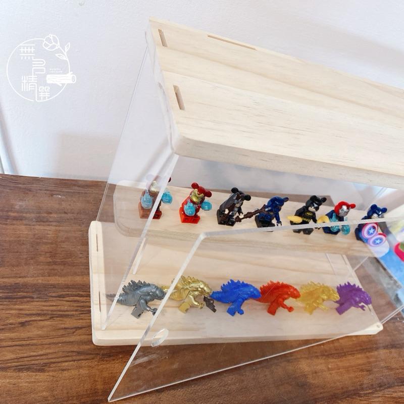現貨🔺有門壓克力收納盒 盲盒收納 展示架 保養品 防塵 透明 展示櫃 公仔收納 小櫥櫃 木質 玩具收納 壓克力盒子-細節圖7