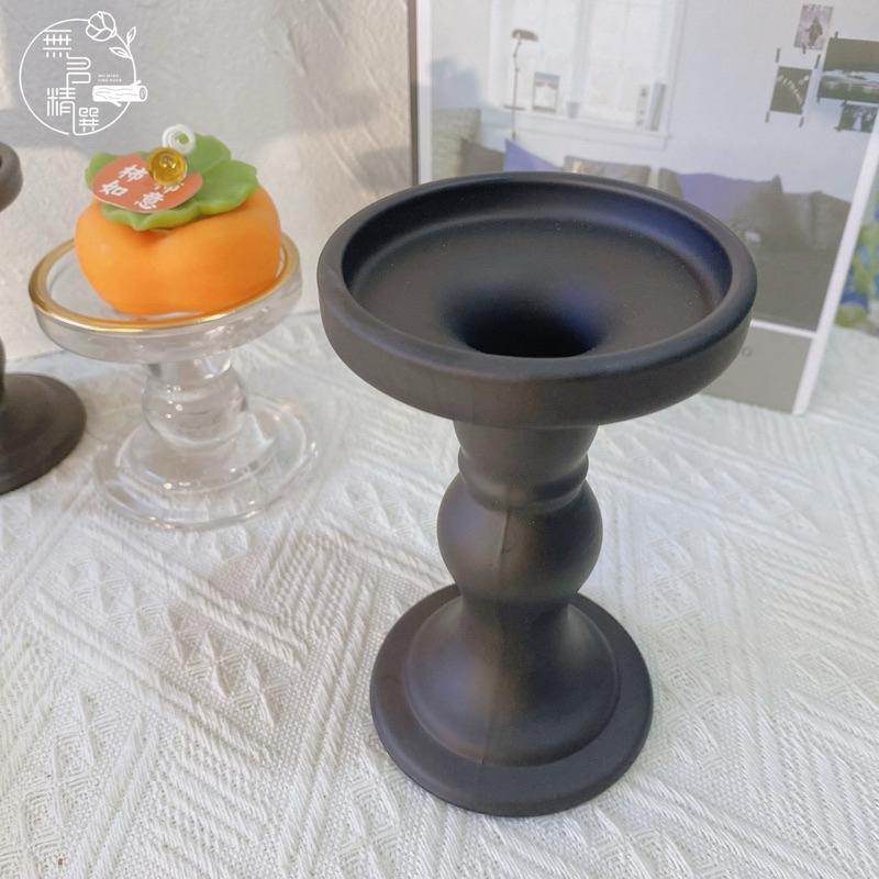 現貨🔺多尺寸 羅馬柱玻璃燭台 ins 歐式 餐桌佈置 婚禮佈置 浪漫裝飾 燭台 香薰蠟燭底座 氛圍擺件 台座 北歐居家-細節圖2