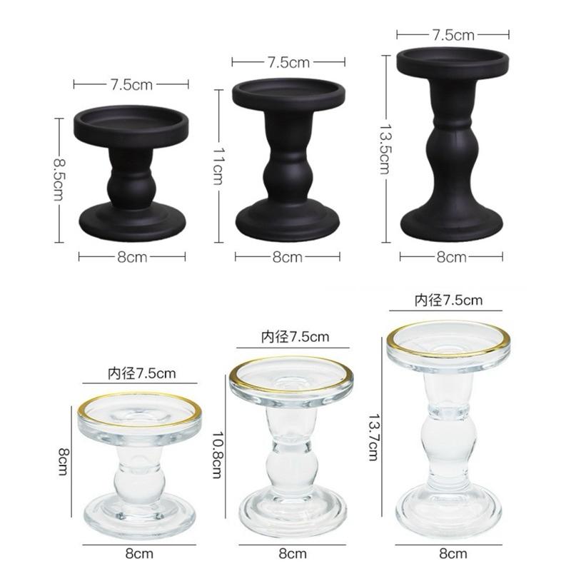現貨🔺多尺寸 羅馬柱玻璃燭台 ins 歐式 餐桌佈置 婚禮佈置 浪漫裝飾 燭台 香薰蠟燭底座 氛圍擺件 台座 北歐居家-細節圖8