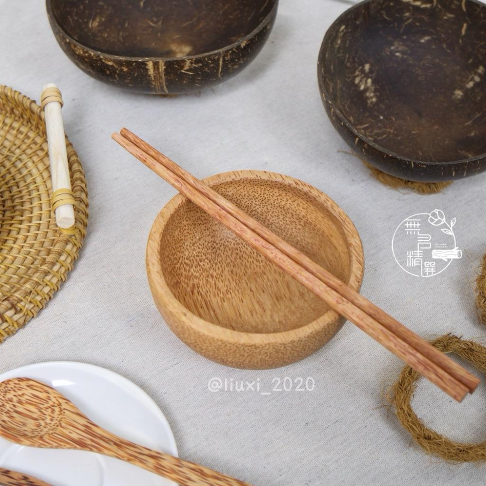 現貨🔺淺色老椰木碗｜椰木餐具｜越南椰子殼｜木勺木筷｜沙拉碗 果乾碗 擺拍 餐具 異國餐具 東南亞風 飾品收納 水晶消磁碗-細節圖6