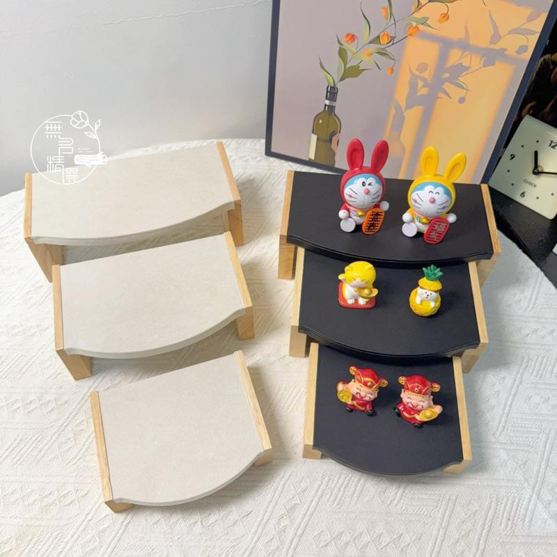 現貨🔺三件套 竹木飾品凳子 首飾展示架 飾品展示道具 手鐲 項鍊 耳環 收納架 珠寶展示台 增高架 陳列架 展示架 收納-細節圖7
