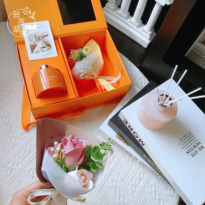 現貨🔺擴香花束禮盒 小花束 生日快樂 聖誕節禮物 香薰禮盒 實用 伴娘伴手禮 婚禮小物 伴娘禮 情人節禮物 母親節禮物-細節圖3
